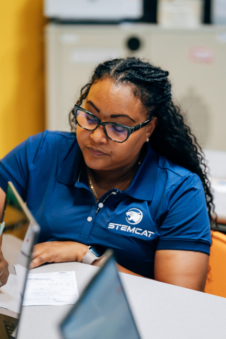 STEMCAT students and partners at a STEMCAT event