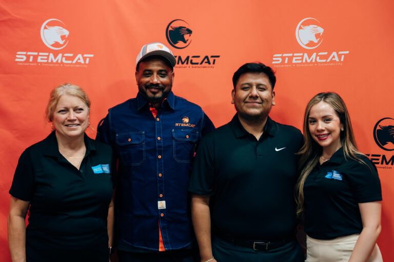 STEMCAT students and partners at a STEMCAT event